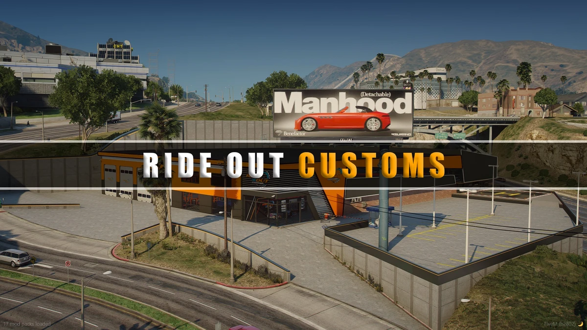 RIDE OUT CUSTOMS – Fully Open Source | Premium FiveM Mechanic Shop MLO